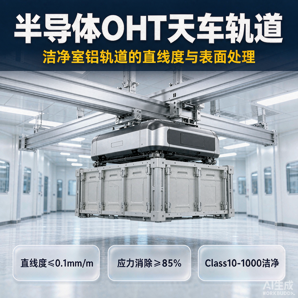 半导体 OHT 天车轨道怎么做？洁净室铝轨道的直线度与表面处理