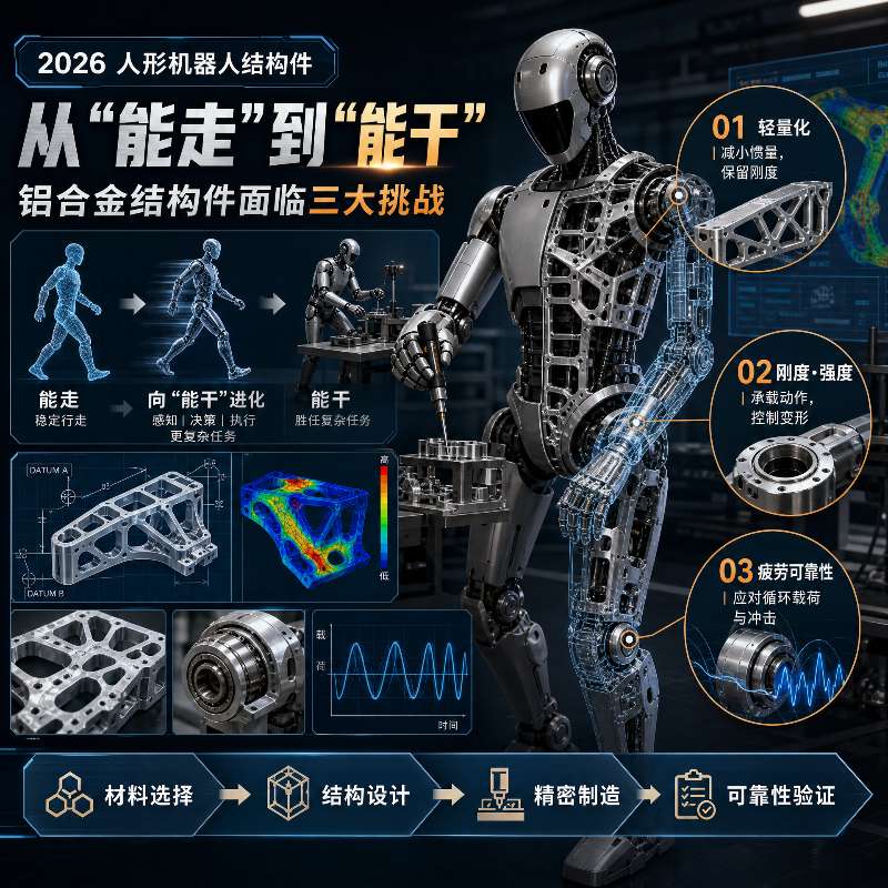 2026人形机器人从“能走”到“能干”，铝合金结构件面临三大新挑战