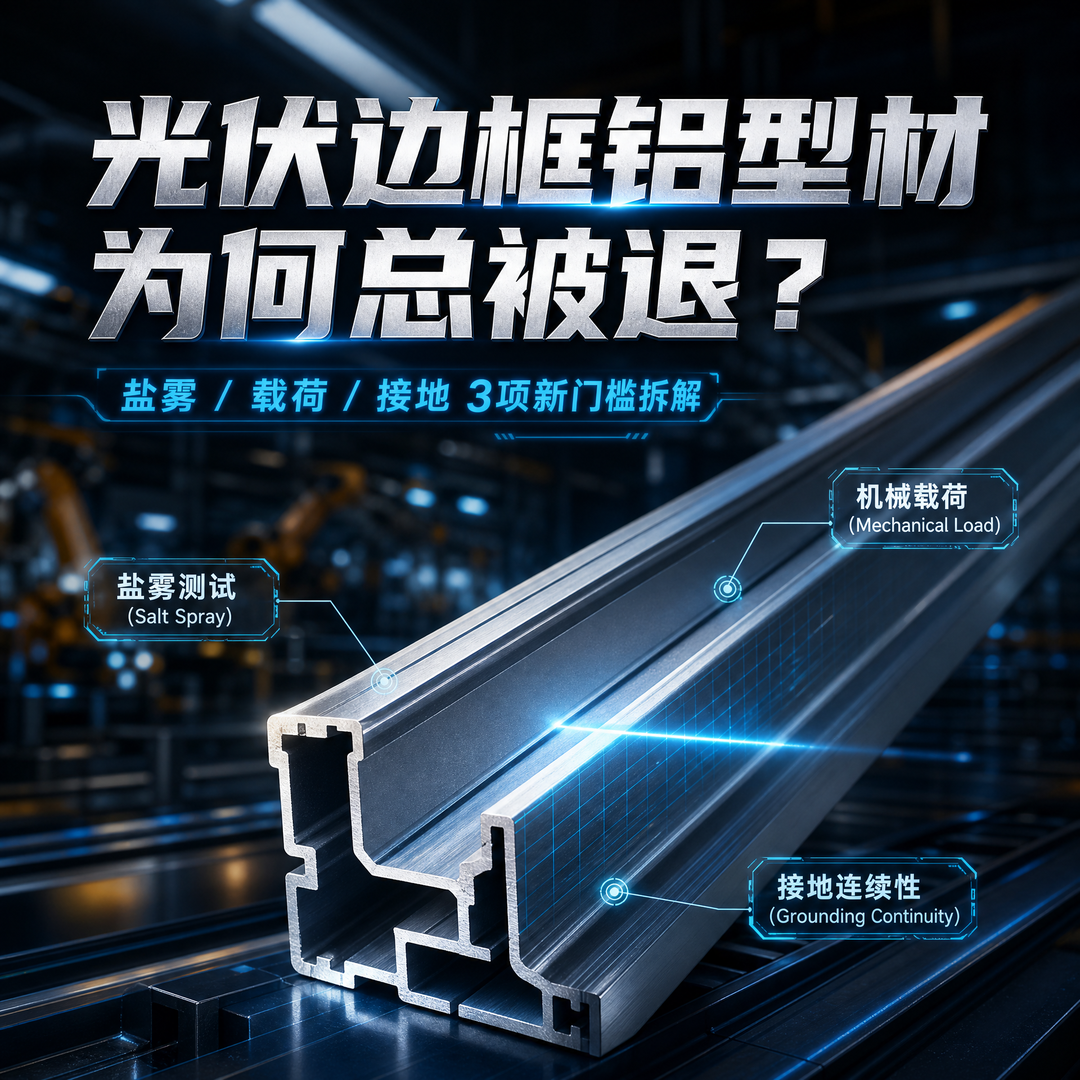 光伏边框铝型材为何总被退?盐雾/载荷/接地3项新门槛拆解 | 钏斯铝业