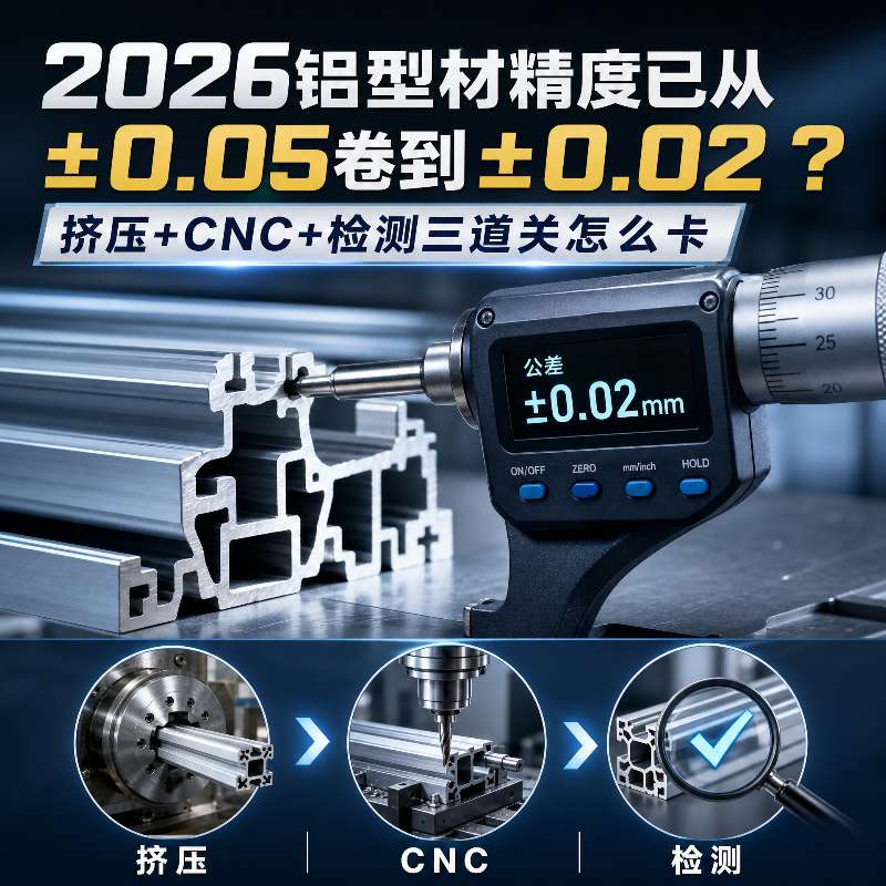 2026铝型材精度已从±0.05卷到±0.02？挤压+CNC+检测三道关怎么卡